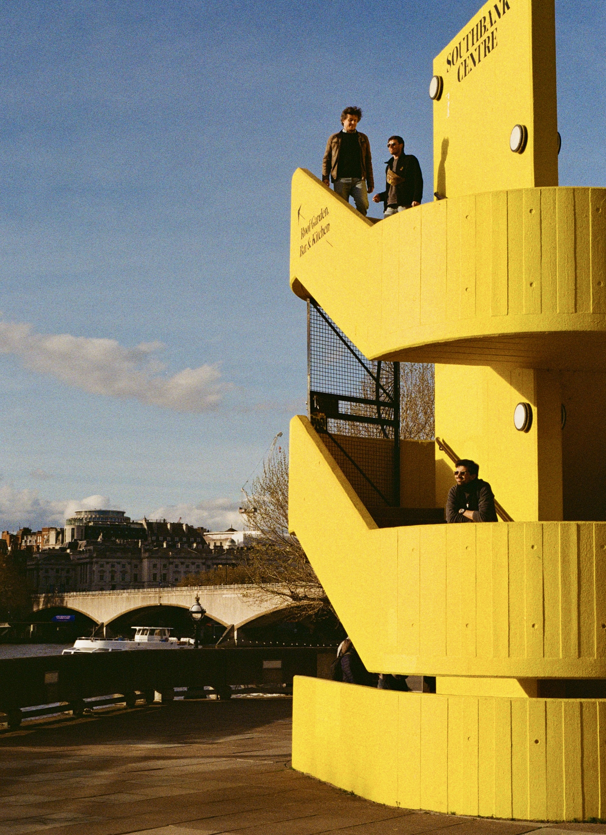 Southbank Centre yellow spiral stairs, London